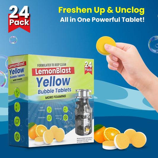 YellowBlast Bubble Tablets – Odor Eliminator + Blockage Remover ( BUY 1 GET 1 FREE )