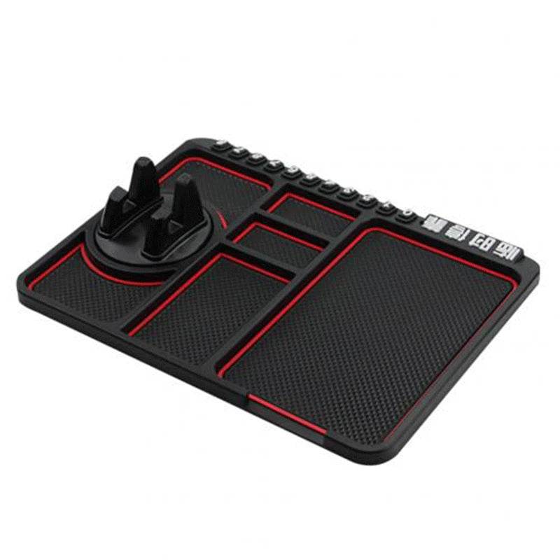 Car Parking Number Card Anti-Slip Mat with Phone mount holder