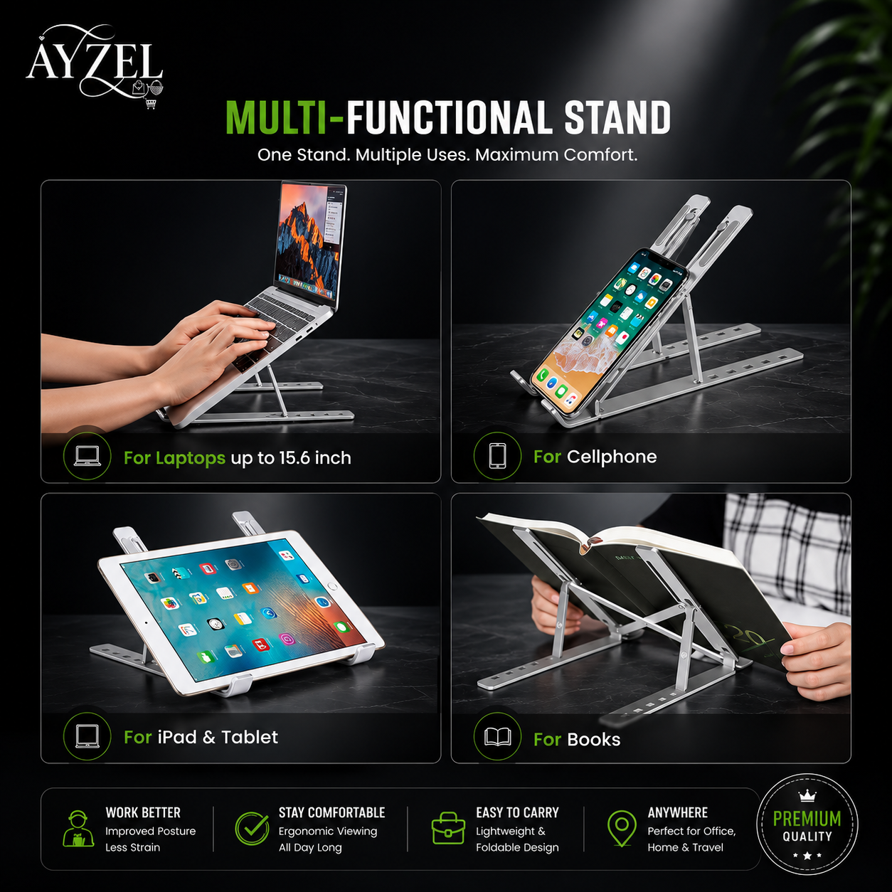 Aluminium Foldable Laptop Stand