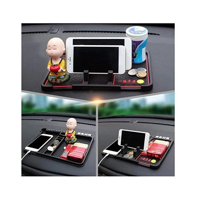 Car Parking Number Card Anti-Slip Mat with Phone mount holder
