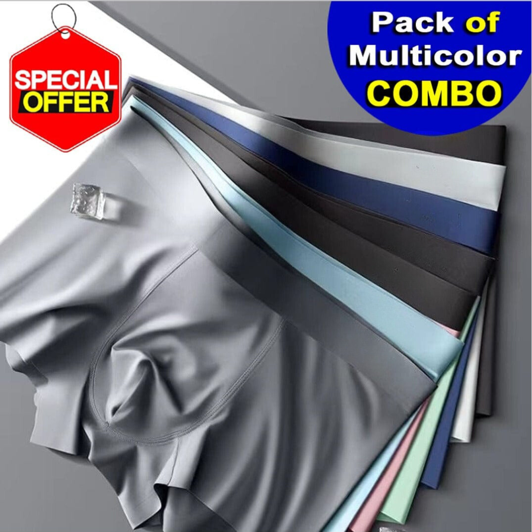 Premium Ice Silk Men's Underwear (Pack of 3)
